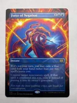 Force of Negation (Borderless) 346 Double Masters 2022 MTG Foil NM - Image 1
