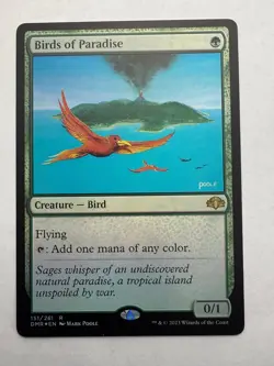Birds of Paradise 151 Rare Dominaria Remastered MTG Foil NM - Image 1