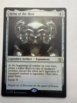 Helm of the Host 217 Rare Dominaria MTG Foil Near Mint - Image 1