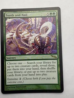 Tooth and Nail 134 Rare Mirrodin MTG Foil Near Mint - Image 1