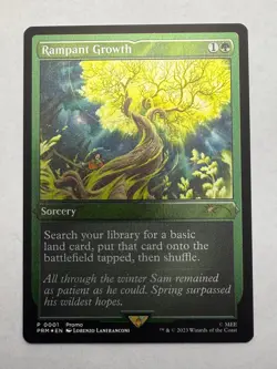 Rampant Growth (Foil Etched) 1 WPN & Gateway Promos MTG Foil NM - Image 1