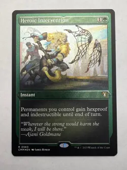 Heroic Intervention (Foil Etched) 563 Commander Masters MTG Foil NM - Image 1