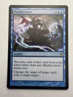 Misdirection 102 Rare Conspiracy MTG Foil Near Mint - Image 1