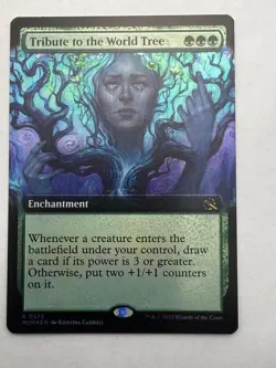 Tribute to the World Tree (Extended Art) 373 March of the Machine MTG Foil NM - Image 1