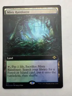 Misty Rainforest (Extended Art) 477 Modern Horizons 2 MTG Foil NM - Image 1