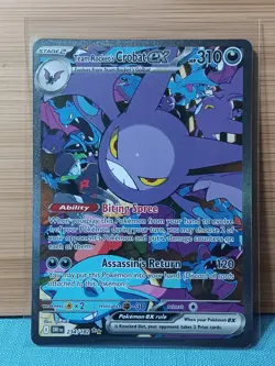 Pokemon TCG Team Rockets Crobat EX Destined Rivals #234/182 Sir NM - Image 1