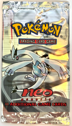 Lugia Neo Genesis Unlimited Empty Booster Pack Pokemon 2000 NM - Image 1