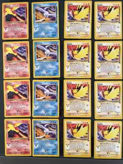 Vintage Pokemon Legendary Birds Promo Lot-Zapdos,Moltres,Articuno WOTC-12 - Image 1