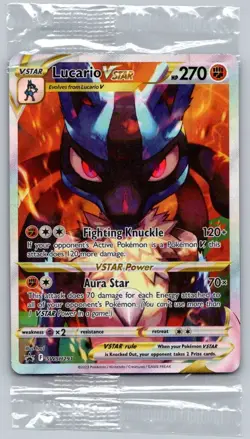 Sealed Lucario VSTAR SWSH291 Holo Promo Sword & Shield Promo Pokemon Near Mint - Image 1