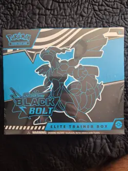 Pokemon TCG Black Bolt Elite Trainer Box Sealed - Image 1