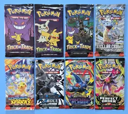 Pokemon 8 Booster Packs Black Bolt & More +BONUS! Lot #2 - Image 1