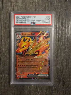 PSA 9 Charizard ex 161 SV Promo Super Premium Collection Pokemon TCG - Image 1