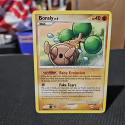 Bonsly Pokemon TCG Diamond And Pearl Common Card #71/130 - Image 1