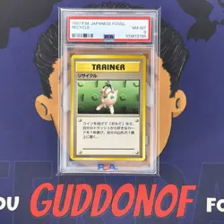 PSA 8 NEAR MINT 1997 Pokemon Japanese Fossil RECYCLE - Image 1