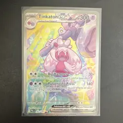 Pokemon Tinkaton ex 262/193 Special Illustration Rare Sv02 Holo EX - Image 1