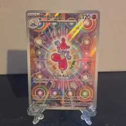 Pokemon Medicham Full Art Holo Card 241/217 ASC Illustration Rare 2026 - Image 1