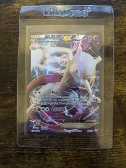 Mewtwo EX XY125 Full Art Black Star Promo Holo Pokemon Card Full Art Rare NM - Image 1