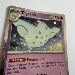 Pokemon TCG Togekiss S&V: Obsidian Flames 085/197 Holo Rare Pack Fresh / NM Card - Image 2