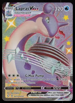 Lapras VMAX SV111/SV122 Holo VMAX Rare Shining Fates Shiny Vault Pokemon NM - Image 1