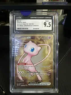 Mew Ex Pokemon 2023 Scarlet And Violet One 51–2 05/185 Gold Medal Ultra Premium - Image 1