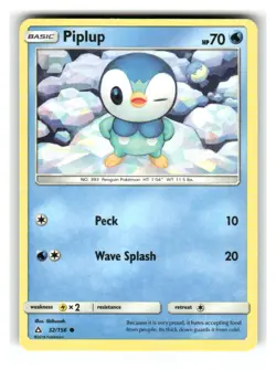 Piplup 32/156 Common Ultra Prism Pokemon Lightly Played - Image 1