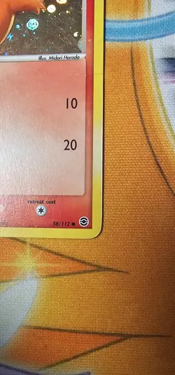 Pokemon Card Charmander 58/110 Reverse Holo EX Fire Red & Leaf Green MP - Image 2