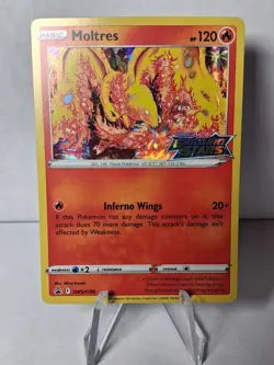 Pokemon SWSH: Brilliant Stars | Moltres SWSH185 | Stamped Promo - Image 1