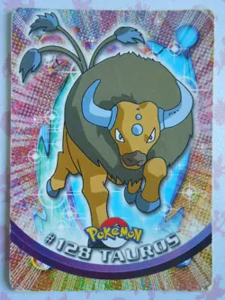 TAUROS #128 - TOPPS TV ANIMATION EDITION 1999 - CARTE POKEMON - BON ETAT - Image 1