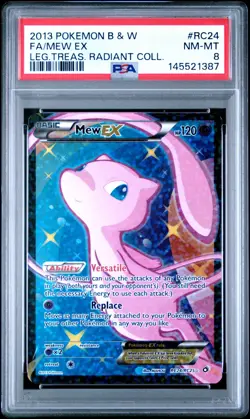 PSA 8 Pokemon Black & White Legendary Treasures Radiant Mew Ex RC24/RC25 - Image 1
