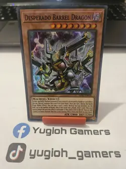 Yu-Gi-Oh Desperado Barrel Dragon LSD1 1st Edition Ultra Purple Light Played - Image 1