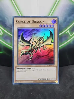 Yugioh Curse of Dragon LOB-EN066 Super Rare 25th Anniversary NM - Image 1