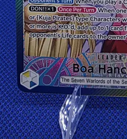 ✨ One Piece Card Game Boa Hancock OP04-041 Leader Holo - Image 5