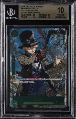 2025 ONE PIECE PROMOS 3RD ANNIVERSARY EVENT WINNER PRIZE SABO UC BGS 10 - Image 1