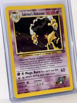 Pokemon Alakazam Sabrina's 16/132 Holographic Rare Gym Challenge TCG Card - Image 1