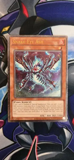 Snake-Eye Ash OP25-EN002 Ultimate Rare Yu-Gi-Oh NM - Image 1