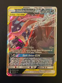 Greninja & Zoroark GX 107/214 Sm-Unbroken Bonds Holo - Image 1