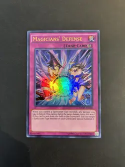 Yu-Gi-Oh! MVP1-EN028 Magician’s Defense (Unlimited Ed.) Ultra Rare, NEAR MINT - Image 1