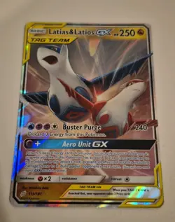 Pokemon Latias & Latios GX TCG Sun & Moon Team Up Card 113/181 - Image 1