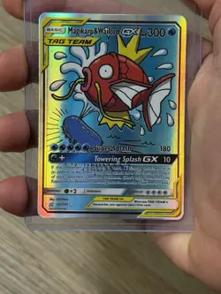 Magikarp & Wailord GX TAG TEAM Full Art Holo SM-Team Up 161/181 - Image 1