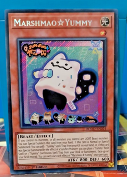 Marshmao Yummy Yu-Gi-Oh! Secret Rare 1st Ed DOOD-EN024 - Image 1