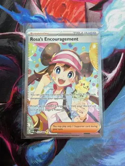 Pokemon TCG Rosa's Encouragement 123/088 Perfect Order Special Illustration Rare - Image 1