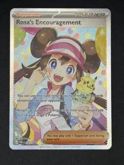 Pokemon TCG Rosa's Encouragement 123/088 Perfect Order Special Illustration Rare - Image 1