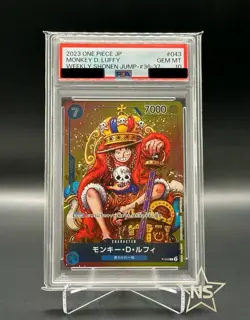 PSA 10 One Piece card Japanese Promo P-043 MONKEY D. LUFFY WEEKLY SHONEN JUMP - Image 1