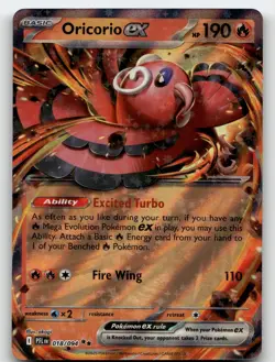 ORICORIO EX 018/094 DOUBLE RARE PHANTASMAL FLAMES POKEMON NEAR MINT - Image 2