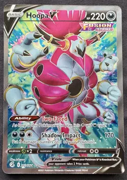 Hoopa V 253/264 Pokemon Fusion Strike Sword & Shield Full Art Ultra Rare - Image 1