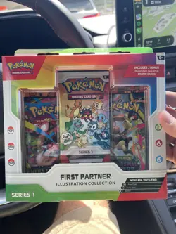First Partner Illustration Collection - Pokemon Series 1 2026 in hand - Image 1