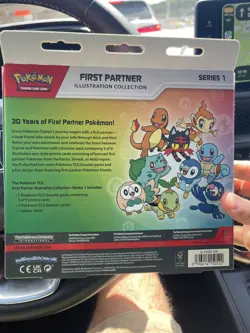 First Partner Illustration Collection - Pokemon Series 1 2026 in hand - Image 2