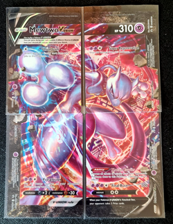Mewtwo V-Union (Set of 4) Sword & Shield Black Star Promo SWSH159 to SWSH162 - Image 1