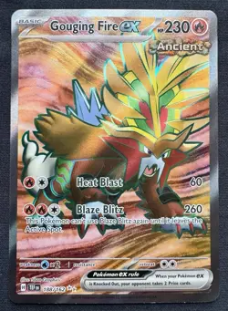 Gouging Fire ex 188/162 Pokemon Temporal Forces Ultra Rare Full Art Holo - Image 1