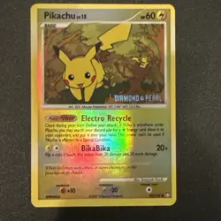Pokemon TCG *STAMPED* Pikachu 94/123 Diamond and Pearl Burger King Promo - LP - Image 1